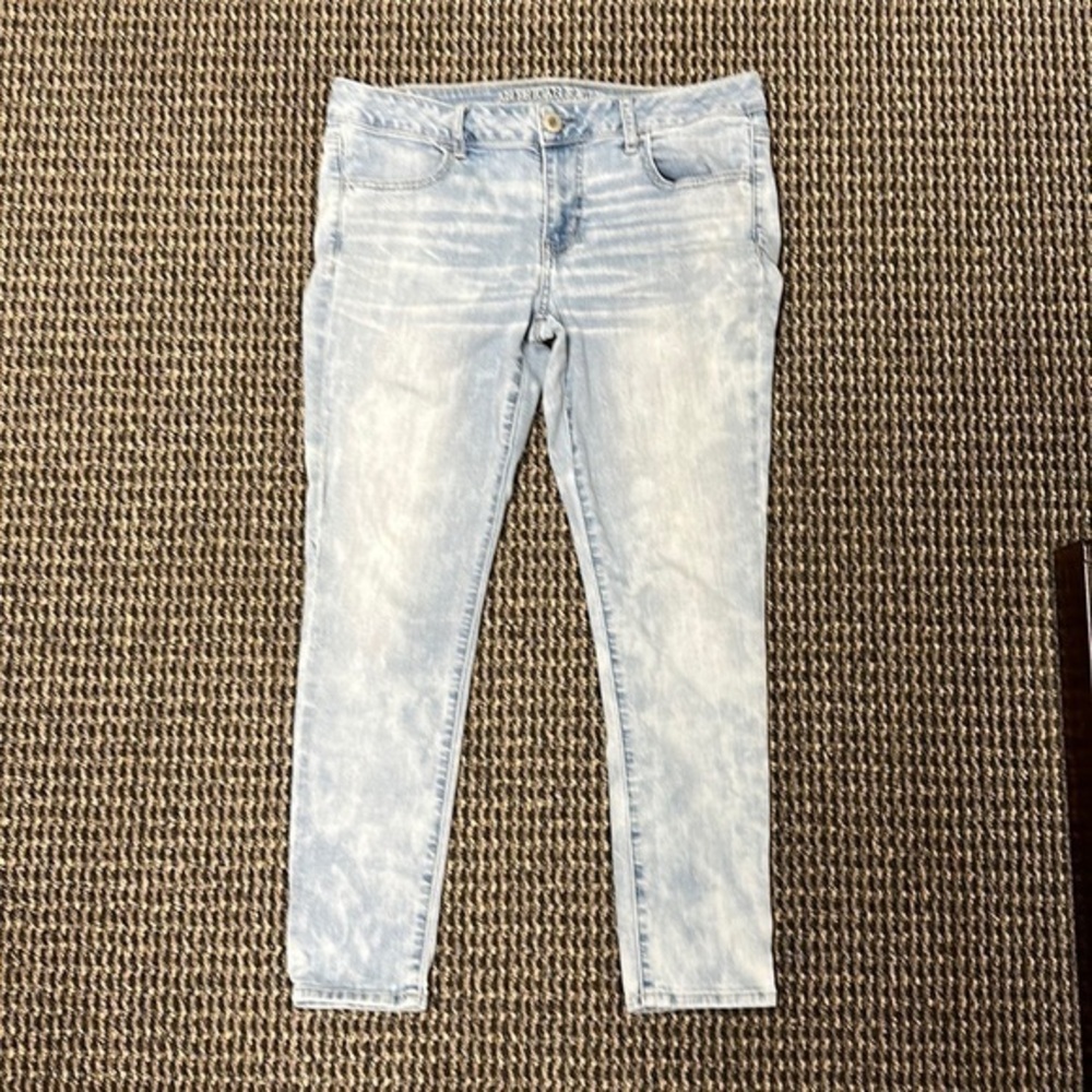 American Eagle Super Low Rise Jegging Size 14 Short EUC